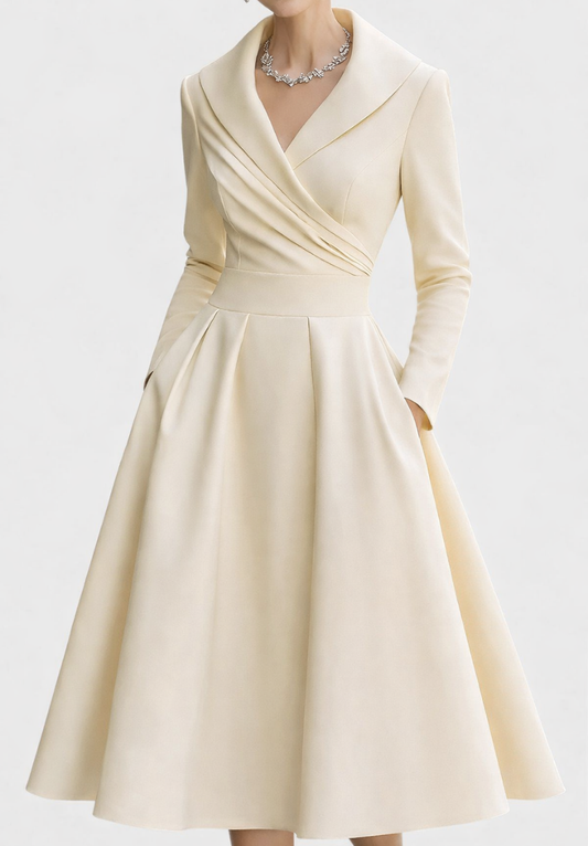 Valeria | Vestido midi elegante y clásico