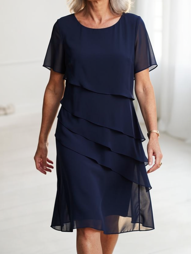 Linda | Vestido elegante con volantes