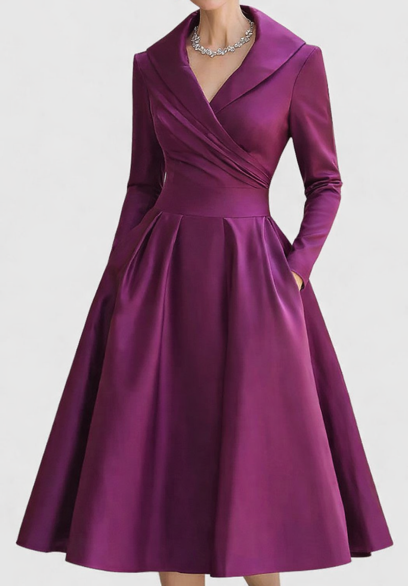 Valeria | Vestido midi elegante y clásico