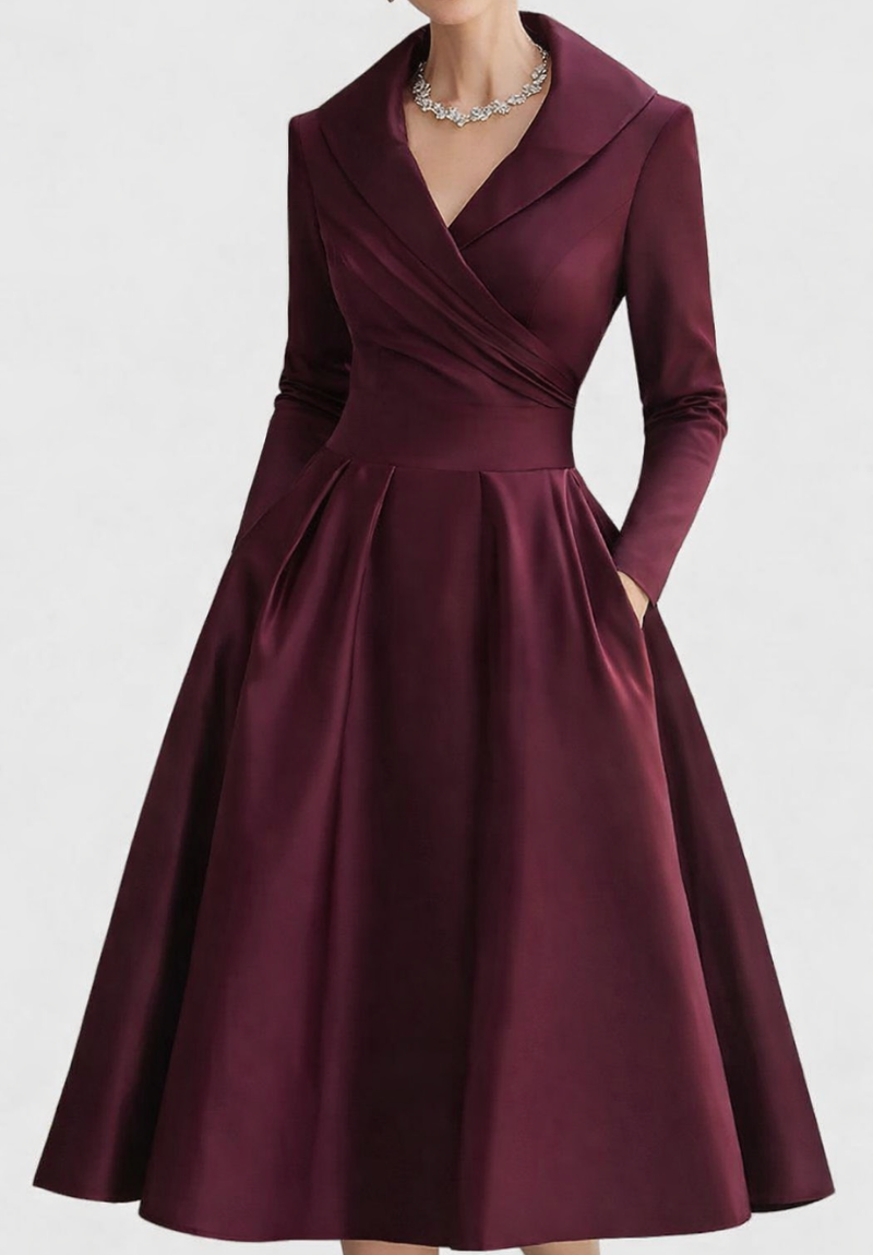Valeria | Vestido midi elegante y clásico