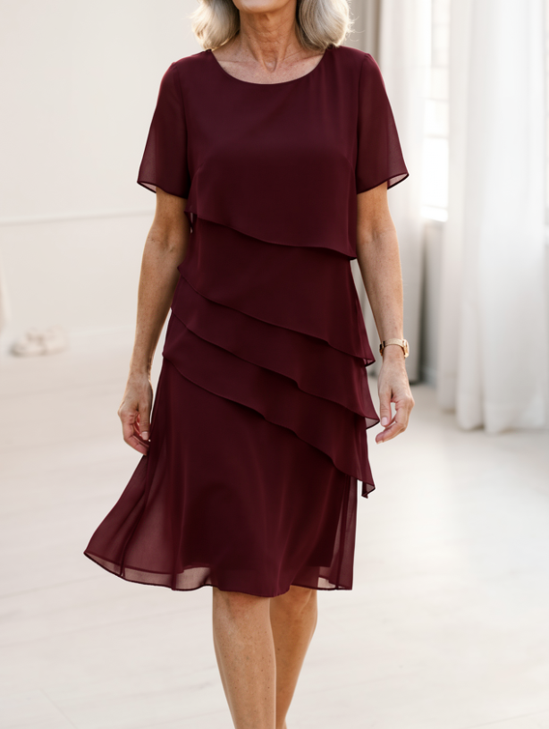 Linda | Vestido elegante con volantes