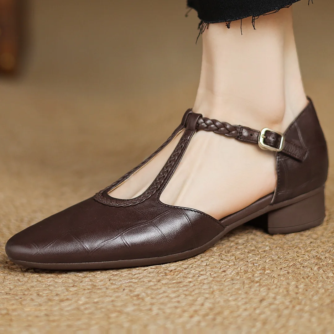 Clara - Zapatos Mary Jane de cuero ortopédico