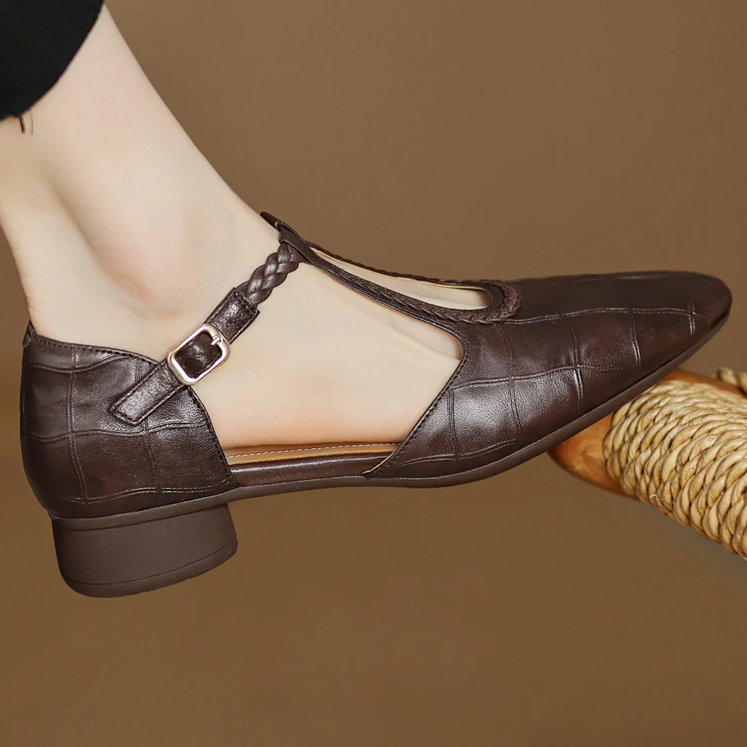 Clara - Zapatos Mary Jane de cuero ortopédico