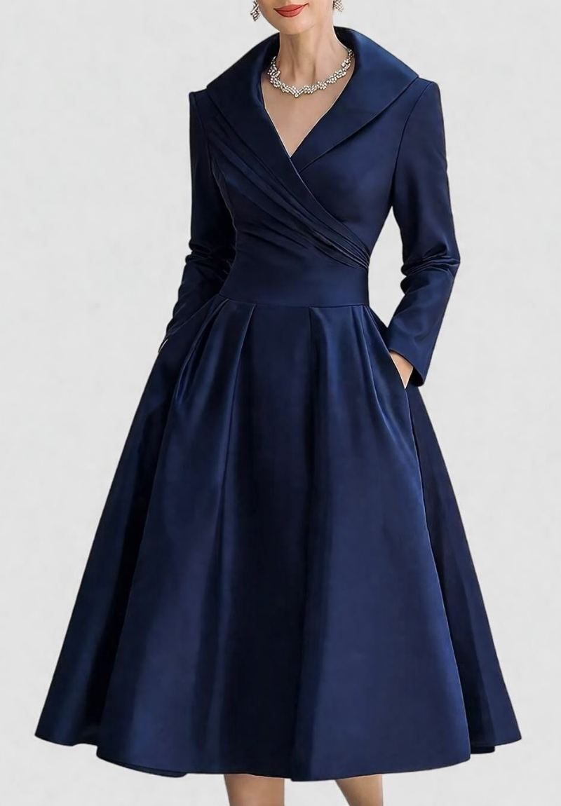 Valeria | Vestido midi elegante y clásico