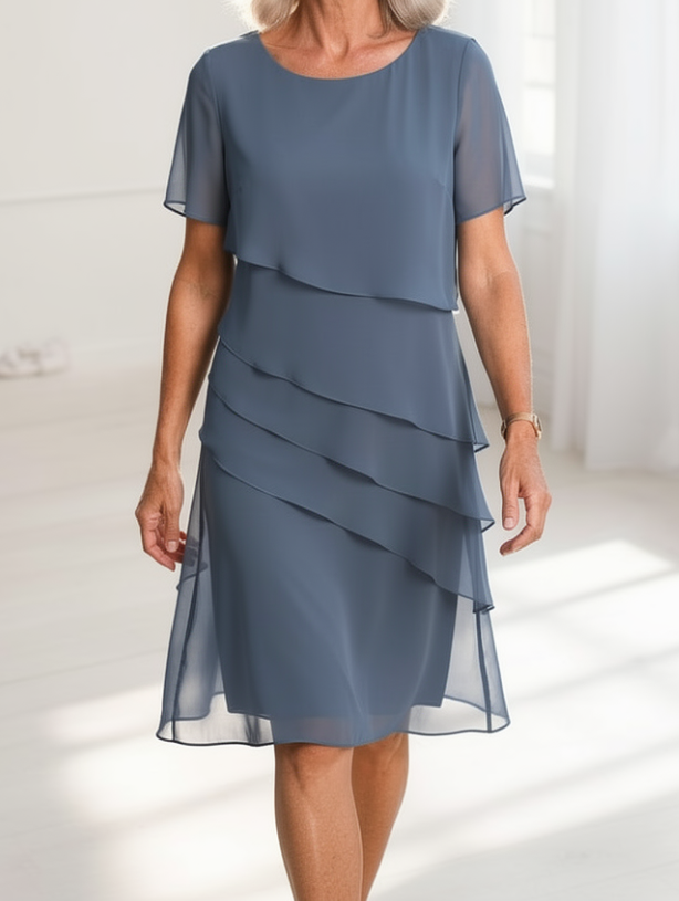 Linda | Vestido elegante con volantes