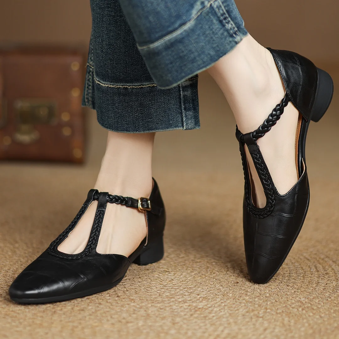 Clara - Zapatos Mary Jane de cuero ortopédico
