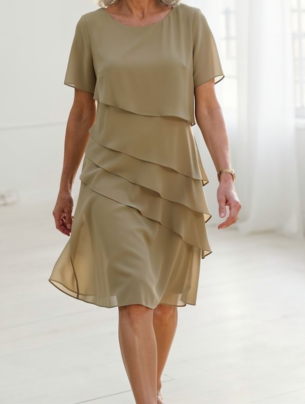 Linda | Vestido elegante con volantes