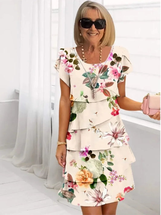 Helena | Vestido elegante con volantes