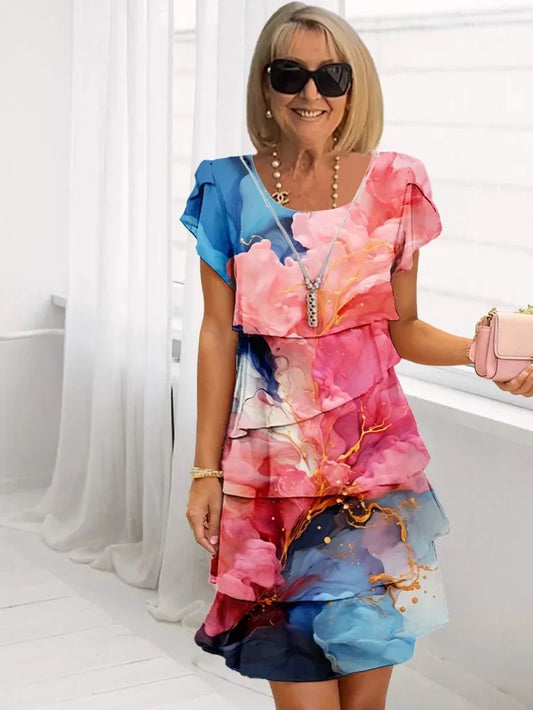 Carolina | Vestido elegante con volantes