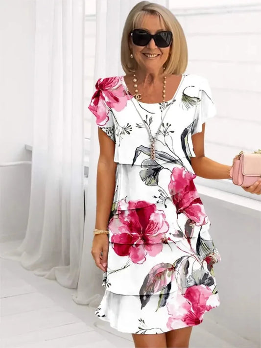 Cynthia | Vestido elegante con volantes
