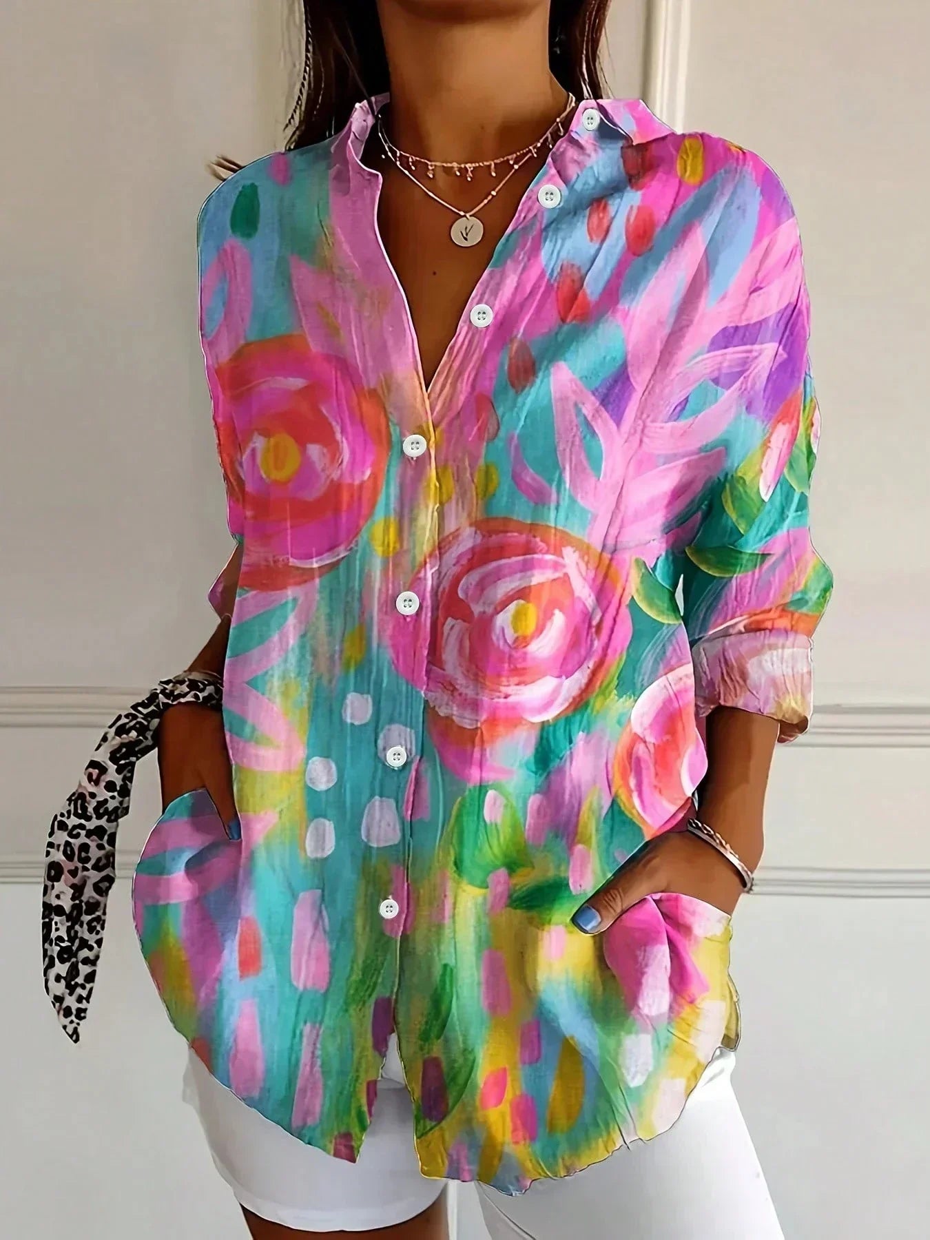 Alba | Blusa estampada elegante