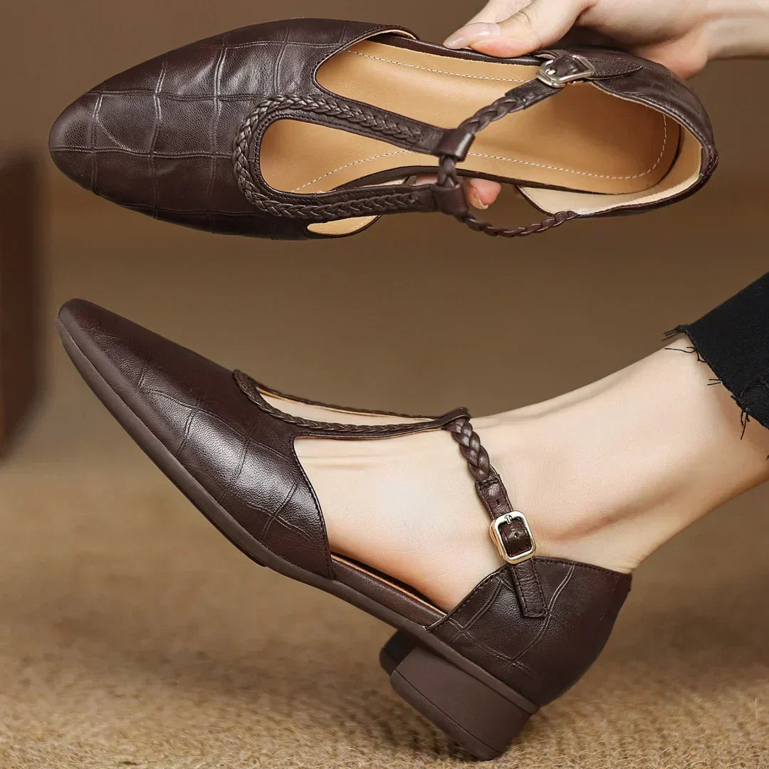 Clara - Zapatos Mary Jane de cuero ortopédico