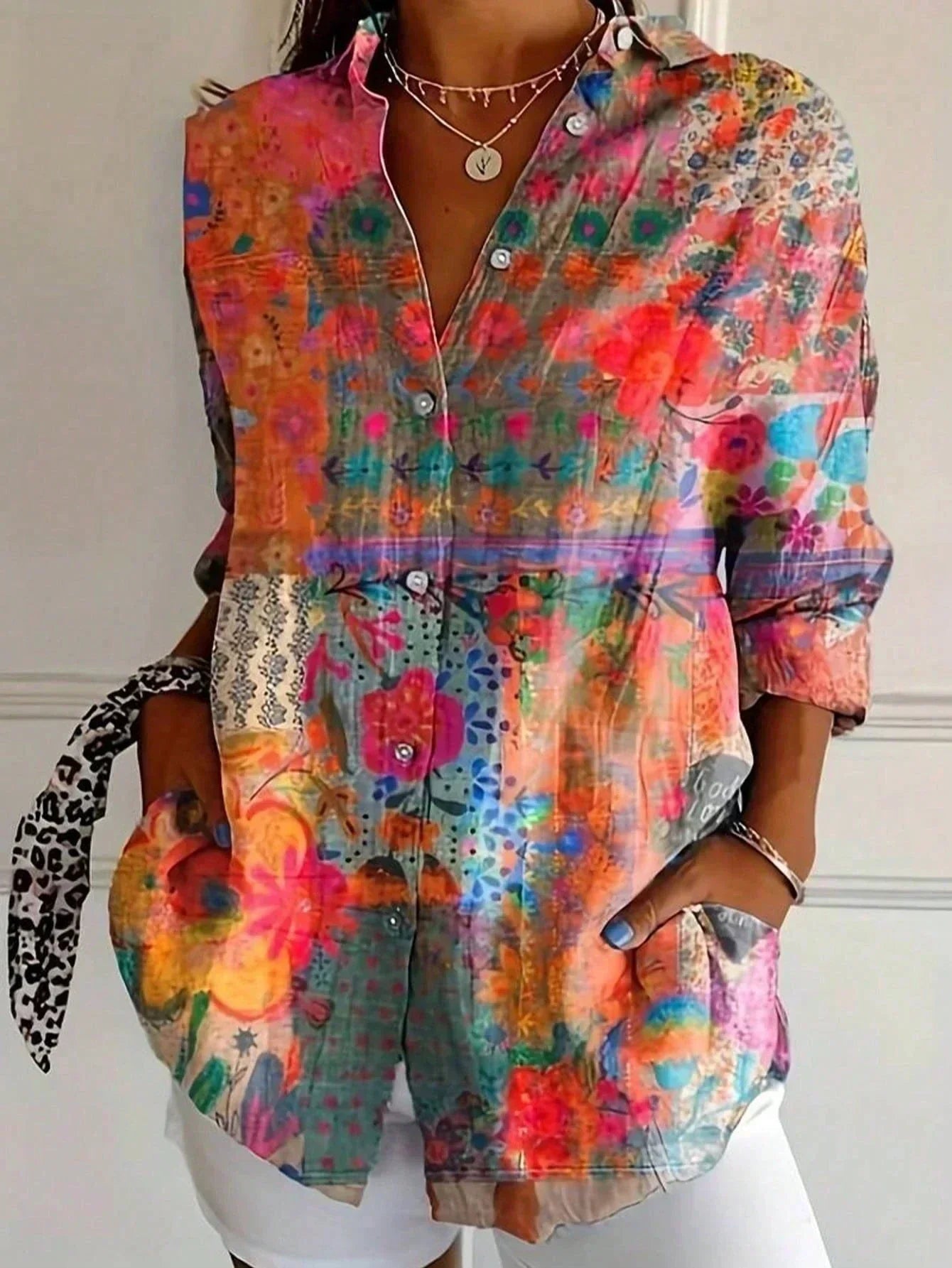 Alba | Blusa estampada elegante