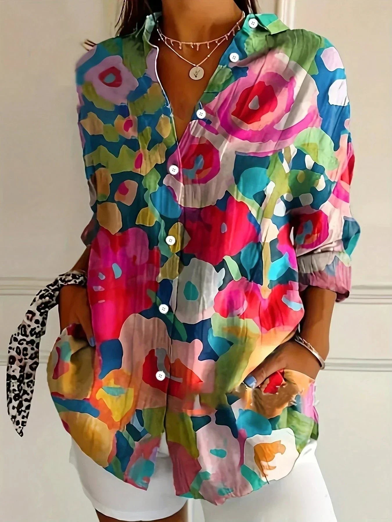 Alba | Blusa estampada elegante