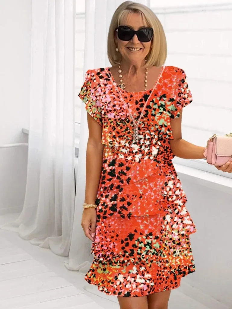 Clarissa | Vestido elegante con volantes
