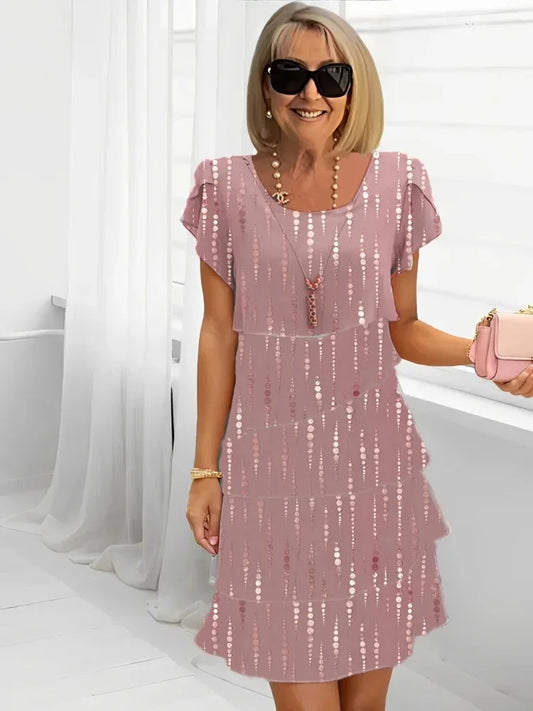Victoria | Vestido elegante con volantes