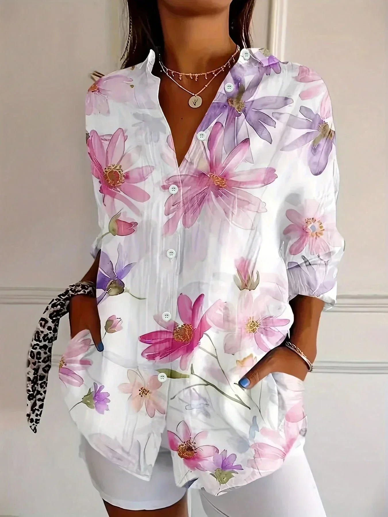 Alba | Blusa estampada elegante