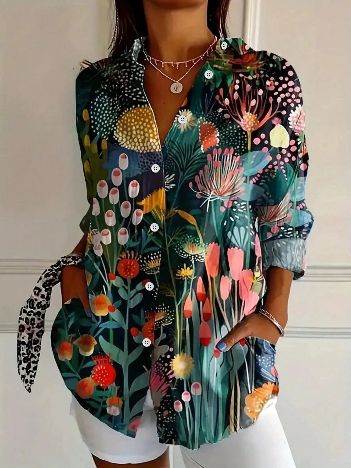 Alba | Blusa estampada elegante